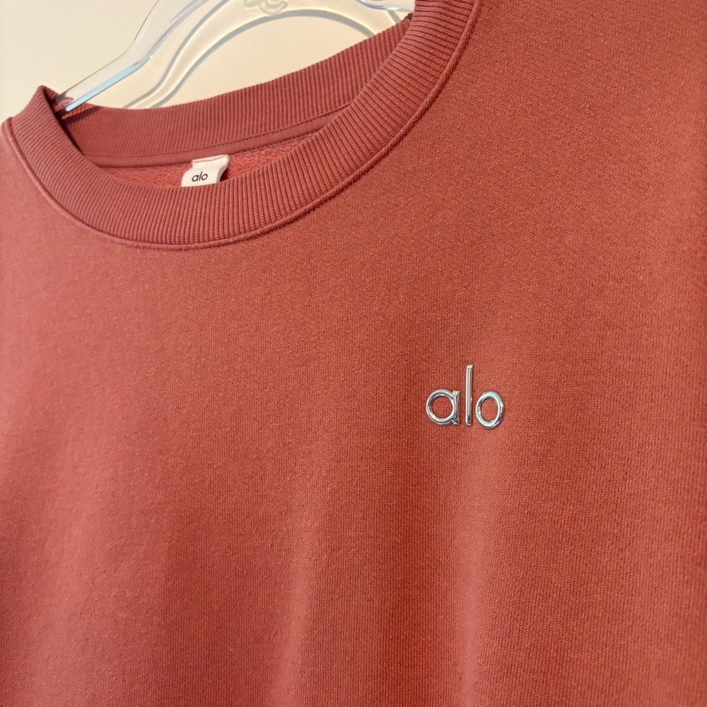 ALO Yoga Accolade Terracotta Crewneck - Picture 5 of 8